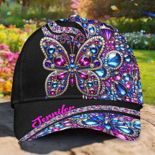 Discover Sparkle Butterfly - Personalized Butterfly Classic Cap