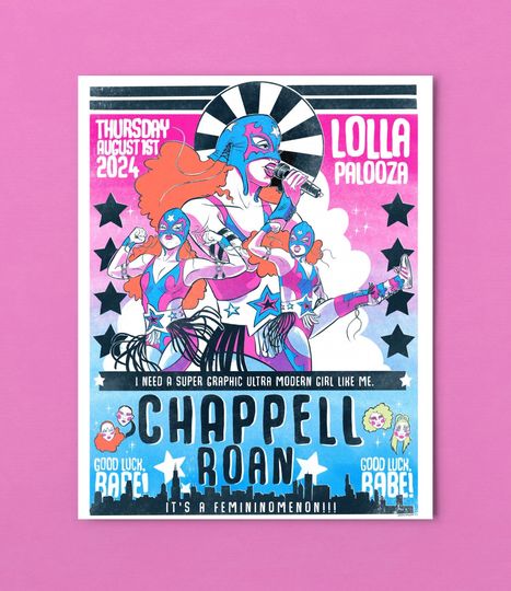 Discover Chappell Roan Lollapalooza poster