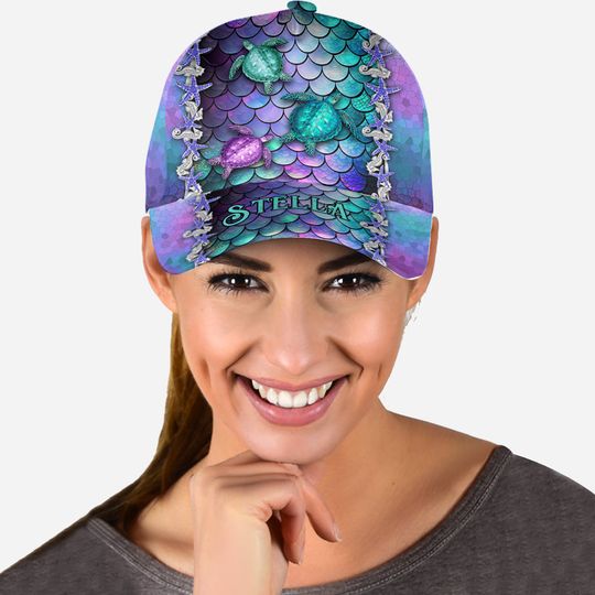 Discover Legend Of The Blue Ocean - Personalized Turtle Classic Cap