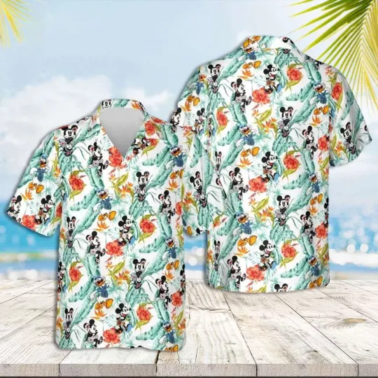 Discover Mickeyy mouse Hawaiian Shirt, Disneyyy Beachwear for Fun in the Sun