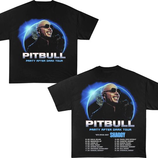 Discover Limited Pitbull Tour T-Shirt, Party after dark Tour, Pitbull Bootleg Shirt