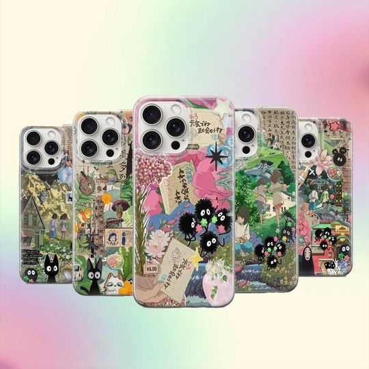 Discover Japanese Aesthetic Mood Board Phone Case Anime Japan Dust Bunnies Soot Sprites