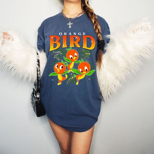 Discover Vintage Disneyyy Orange Bird Shirt