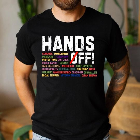 Discover Hands Off Protest Shirt, Political Activism Tee, Save Public Lands Shirt