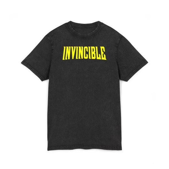 Discover Invincible Acid Washed Tee, Vintage Style T-Shirt for Casual Wear, Gift for Friends