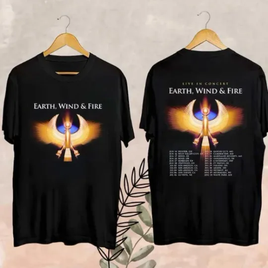 Discover 2025 Earth Wind  Fire Summer Tour Shirt, Earth Wind And Fire Merch, Earth Wind