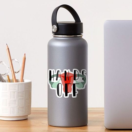 Discover Hands Off 1 Sticker