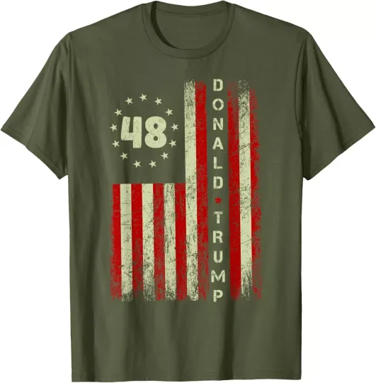 Discover Trump Third Term Trump 48 Shirt Men & Women Trump 2028 Unisex T-Shirt