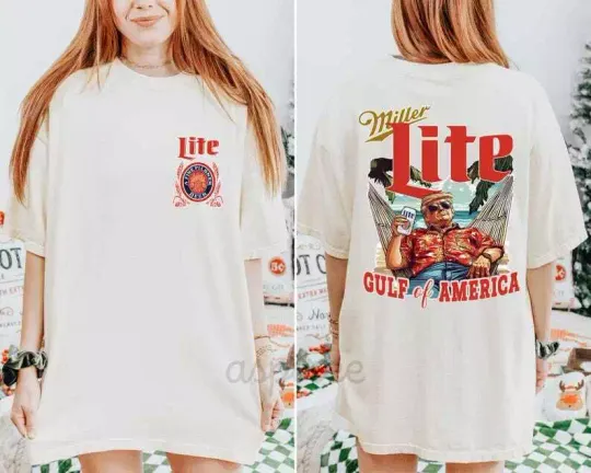 Discover Donald Trump Miller-Lite Gulf Of America T-Shirt