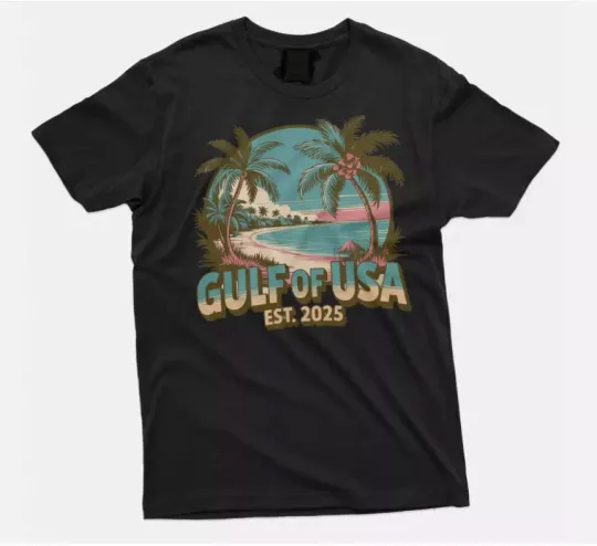 Discover Gulf of USA T-shirt Trump America's Gulf 4th of July Tee shirt