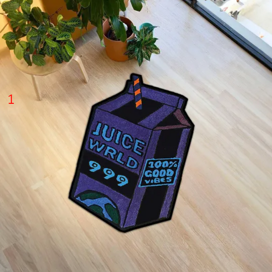 Discover Juice World 999 rug, Classic Car Rug,Car Rug,Car pattern Rug, Retro Rug, Shaped Rug