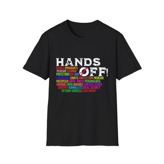 Discover Hands Off Protest Shirt, Political Activism Tshirt, Save Public Lands, Medicare Social Security, Free Speech, Environmental Rights Tshirt