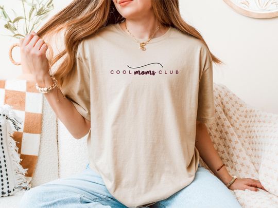 Discover Best Gift For Mama, Cool Moms Club Softstyle T-Shirt, Casual Tee