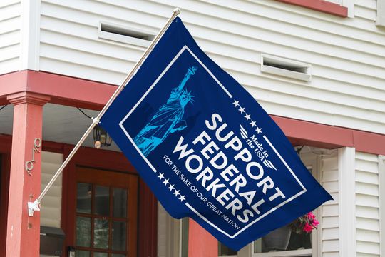 Discover Government Employee Resistance House Flag