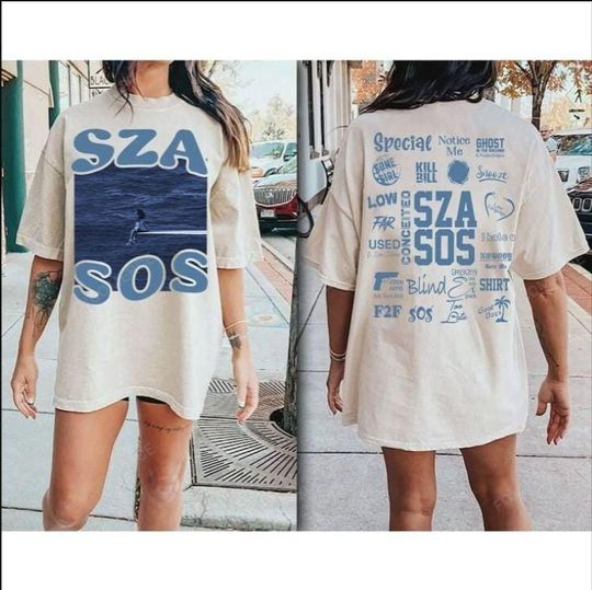 Discover SZA SOS Tour 2023 Shirt, Kill Bill Tracklist Tee