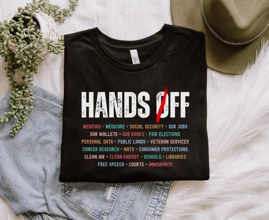 Discover Hands Off Protest T-Shirt, Political Hands Off Protest T-Shirt