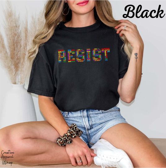 Discover Resist Shirt, Liberal Activist Tee, Anti Trump Shirt, Rebel T-Shirt