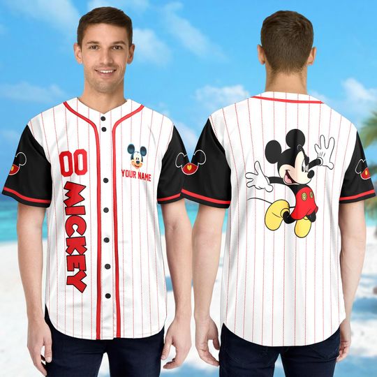 Discover Personalized Disneyyy Mickeyy mouse Baseball Jersey