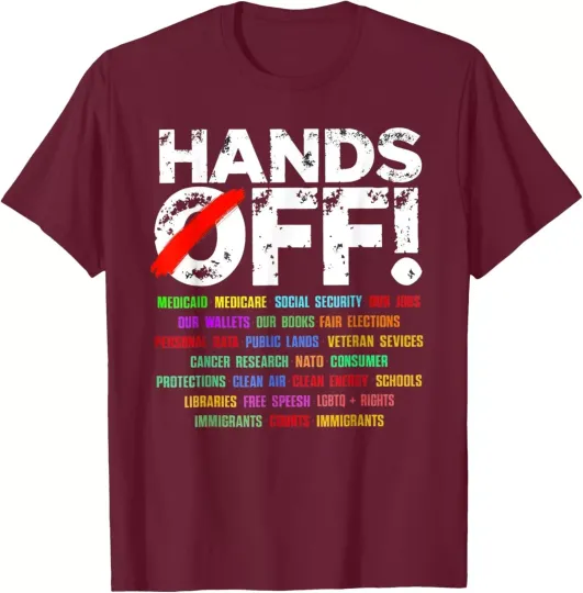 Discover Hands Off Protest Social Security And Medicare Unisex T-Shirt