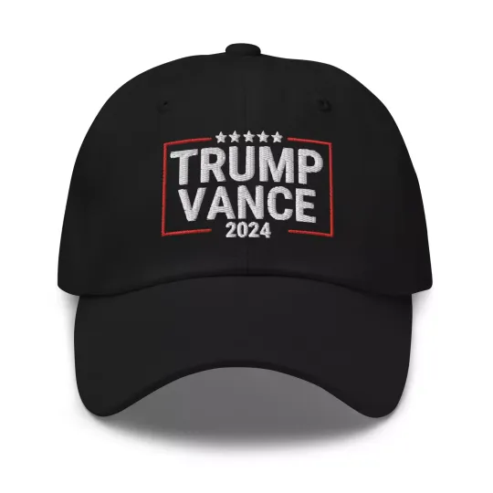 Discover Trump Vance 2024 hat, Embroidered Dad hat, Trump President hat, election Trump