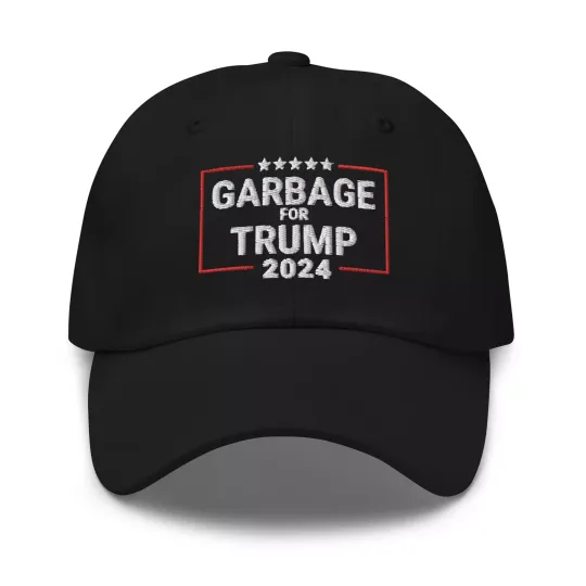 Discover Garbage for Trump hat, embroidered Dad hat, Trump 2024 hat, Trump President