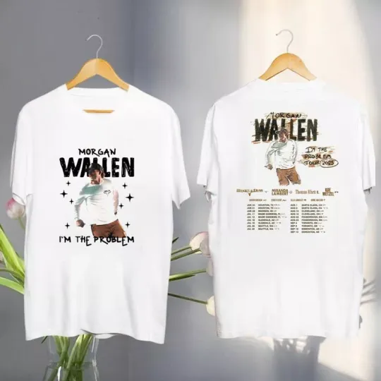 Discover Wallen Western Tour 2025 2 Side T-Shirt, Wallen Western I'M The Problem Tour Shirt