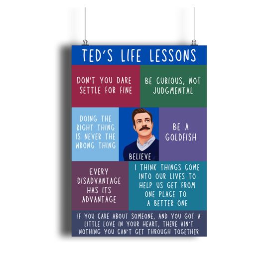 Discover Ted Believe Be Curious Not Judgmental Poster