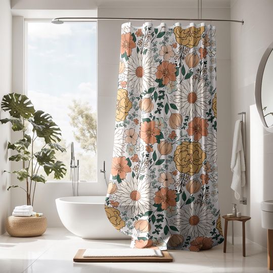 Discover Boho Shower Curtain, Bathroom accessories