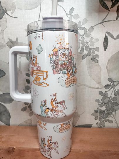 Discover 40 ounce magical themed tumbler | 40 ounce with handle | park themed tumbler