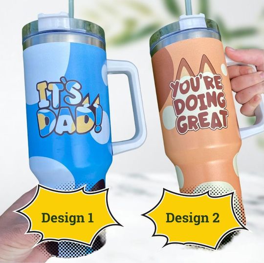 Discover It's Dad Tumbler 40Oz, You'Re Doing Great Tumbler, Funny Tumbler With Straw