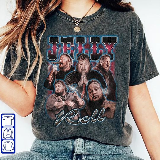 Discover Jelly Roll Shirt, Retro Jelly Fan shirt. Bootleg Jelly Roll Tee