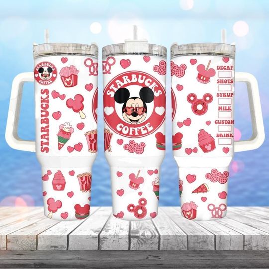 Discover Disneyyy Mickeyy Valentine Tumbler, Cute Mickeyy mouse Tumbler