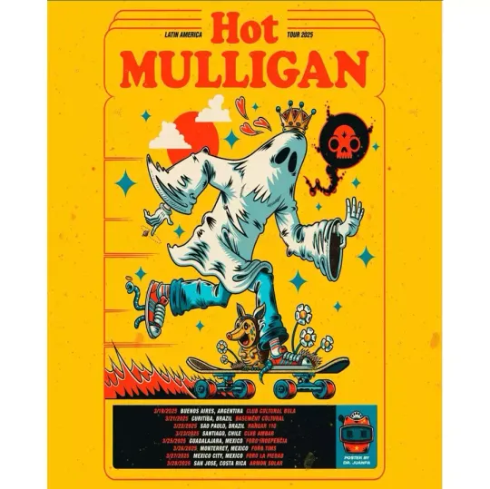 Discover Poster Hot Mulligan Latin America 2025 Tour Poster, gift for fans