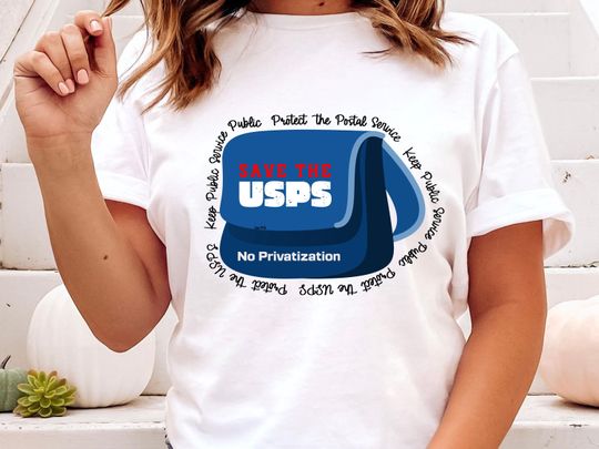 Discover Save the Postal Service Tee, Fun Postal Service Shirt, Women's Graphic Tee