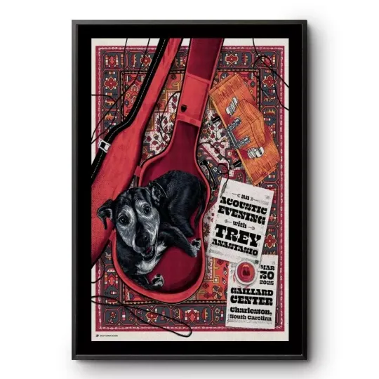 Discover Trey Anastasio Mar 30 2025 Gaillard Center Charleston, SC Concert Poster