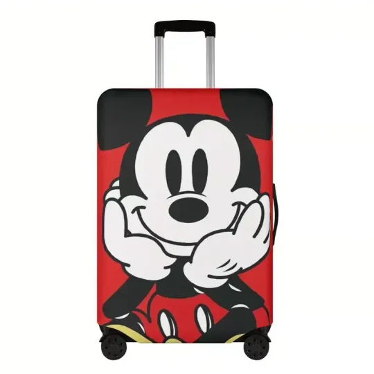 Discover Disneyyy Mickeyy Suitcase Cover, Elastic Luggage Protector