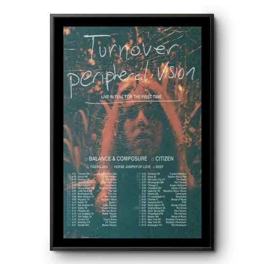 Discover Turnover Peripheral Vision Tour 2025 Poster
