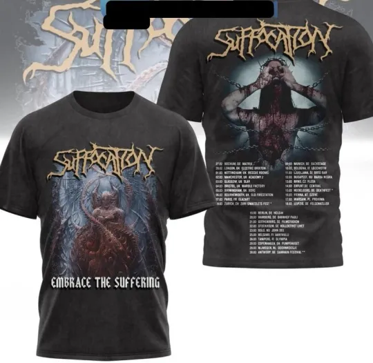 Discover Suffocation Embrace The Suffering 3D  T-Shirt