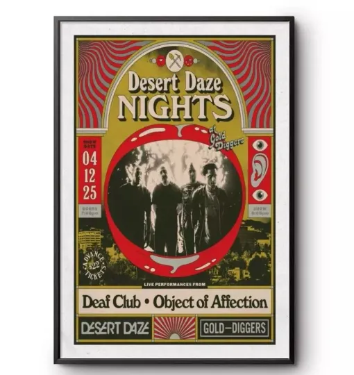 Discover Desert Daze Gold Diggers Los Angeles, CA Apr 12 2025 Tour Poster