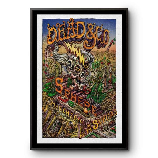 Discover Dead & Company Sphere Las Vegas, NV Mar 28 2025 Tour Poster