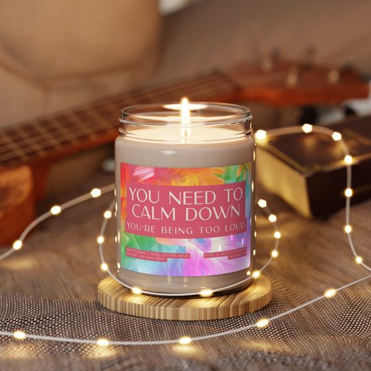 Discover Taylorr Swifts Lyrics Soy Scented Candles Lover Album You need to Calm Down