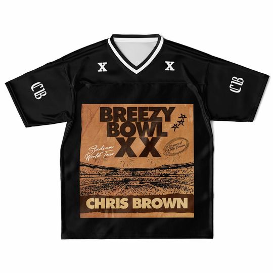Discover Chris Brown Breezy Bowl Tour Jersey, Chris brown merch, Breezy bowl merch