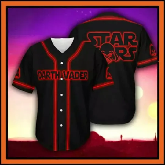 Discover Darthh Vaderr Starr Warss Aop 3D Baseball Jersey Shirt, Starr Warss Jersey Shirt