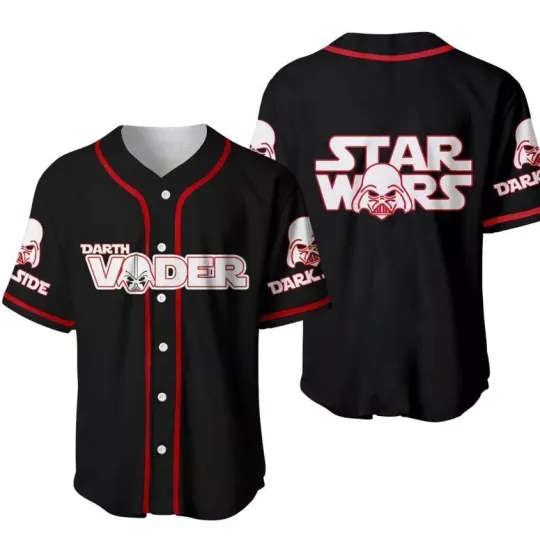 Discover Darthh Vaderr Starr Warss All Over Print Unisex Baseball Jersey