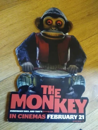 Discover The Monkey 2025 Original Cinema Mini Card Standee Horror