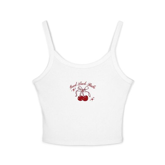 Discover Vintage Cherry Tank Top - Women's Spaghetti Strap, Chappel Roan
