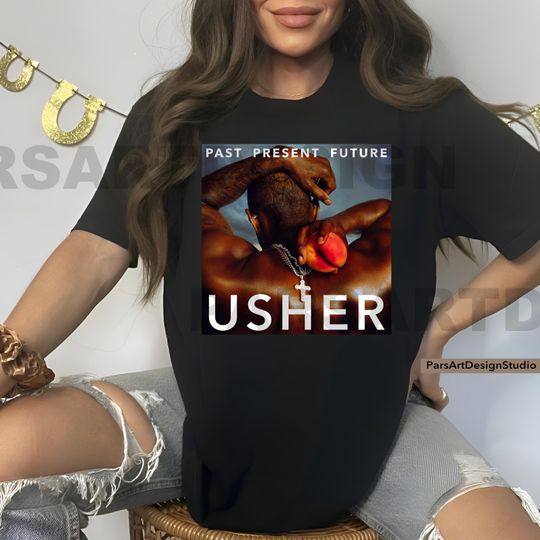 Discover Usher tour Shirt, past present future world tour Shirt