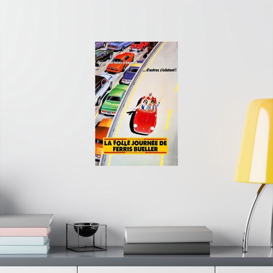 Discover Ferris Buellers Day Off FRENCH Movie Poster, Ferris Buellers Day Off Movie Print