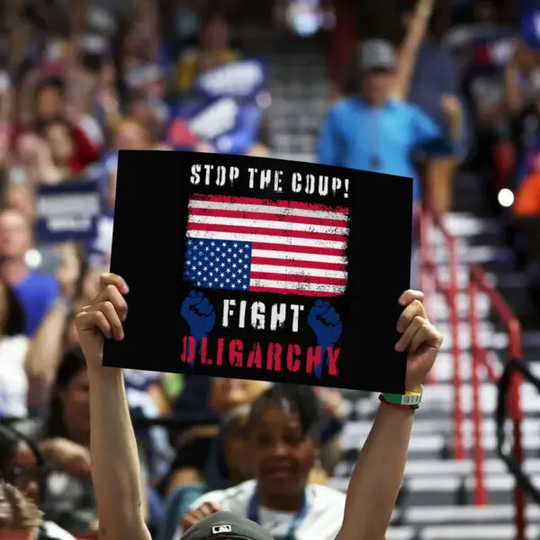 Discover Stop The Coup Fight Oligarchy Yard Sign