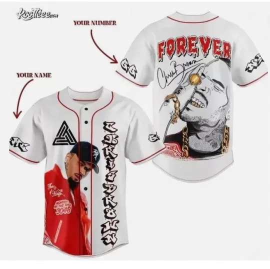 Discover Chris Brown Forever Custom Baseball Jersey baseball jersey  new 3d gift